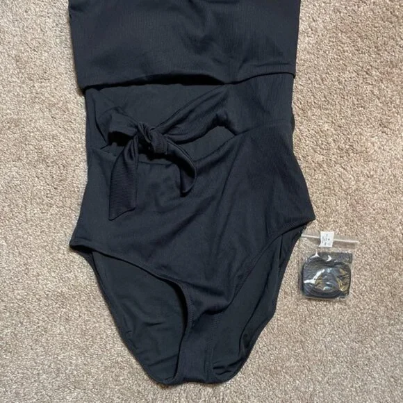Aerie Ribbed Wrap Strapless One Piece Swimsuit - Picture 8 of 15